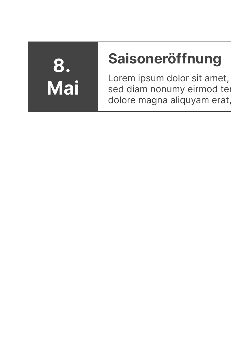 Eventkalender in der Vereinsapp