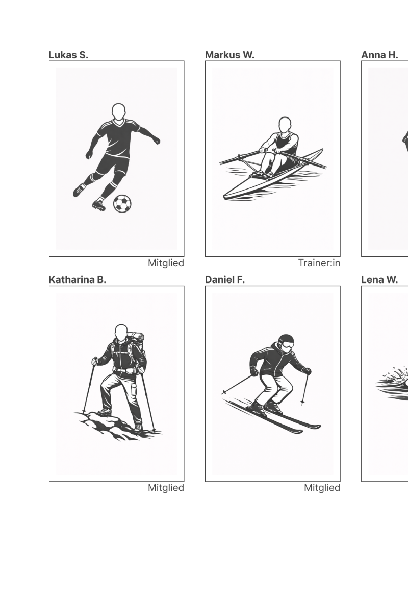 Mitgliederliste in der Vereinsapp